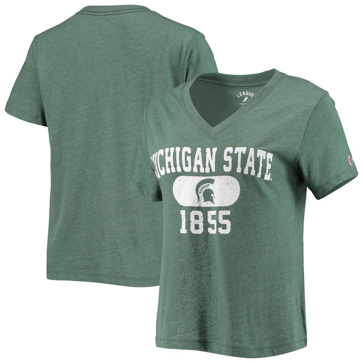 NCAA Michigan State Spartans Adult Women NCAA Womens Sublimated Baseball Tee,Large,Forest 
